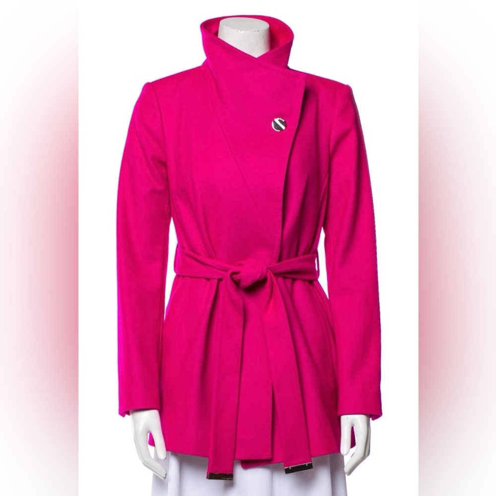 Ted Baker Bright Pink Wrap Blazer